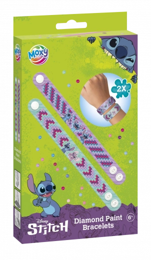 Diamentowe malowanie - produkcja bransoletek z motywem Stitch