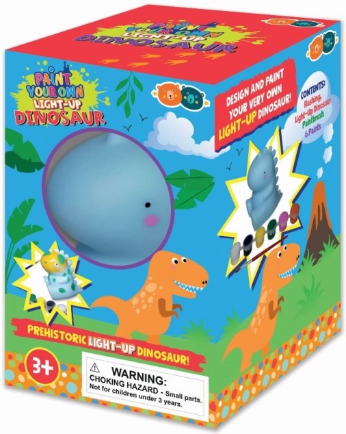 Świecący dinozaur do malowania