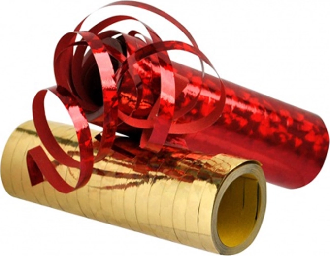 Holograficzne serpentyny na przyjęcia – mix kolorów