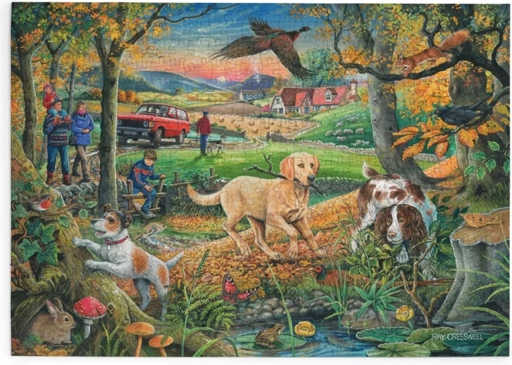 House of Puzzles Psy na polowaniu – puzzle 500 dużych elementów