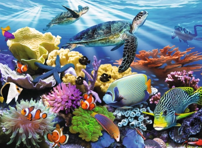Puzzle Ravensburger Życie w oceanie 200 kawałków