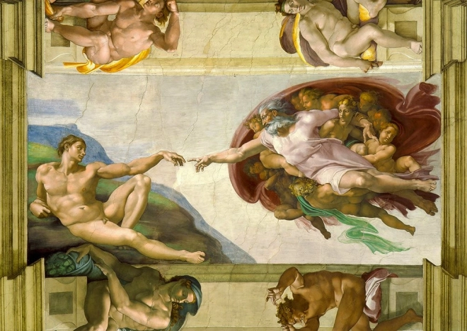 Puzzle Michelangelo Buonarroti: Stworzenie Adama 1000 elementów