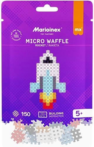 Klocki konstrukcyjne Micro Waffle – 150 elementów