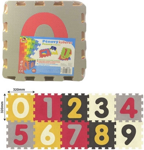 Miękkie piankowe puzzle z liczbami dla dzieci 10 elementów