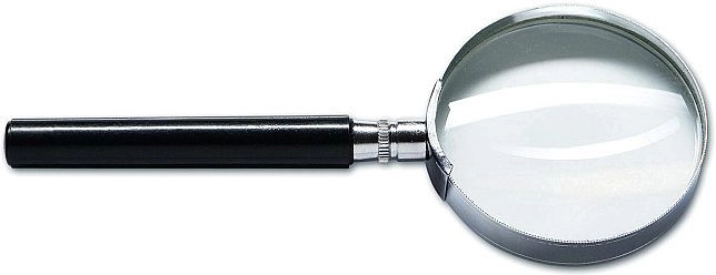 Lupa CONCORDE z metalową ramką, średnica 75 mm