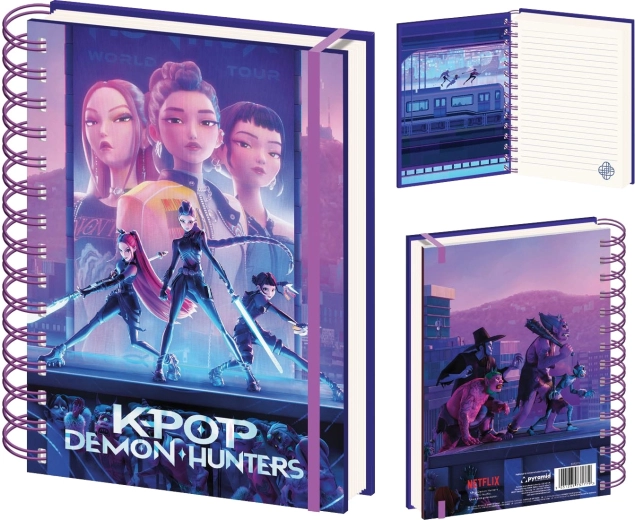Spiralny notes A5 K-pop Demon Hunters