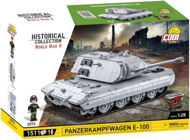 Klocki czołgu Panzerkampfwagen E‑100 1:28