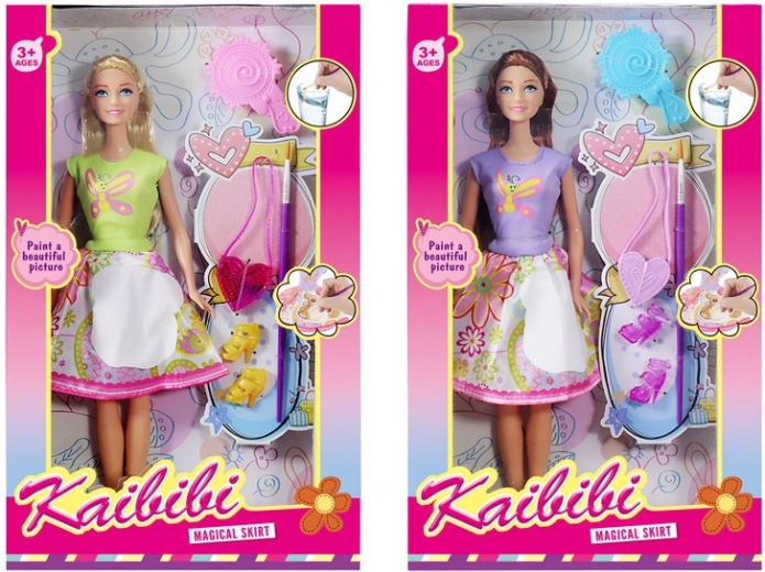 Lalka z malowaniem wodnym 30 cm