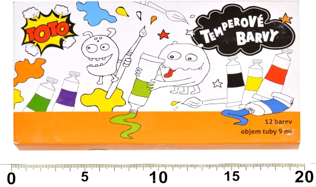 Zestaw farb temperowych 12 szt.