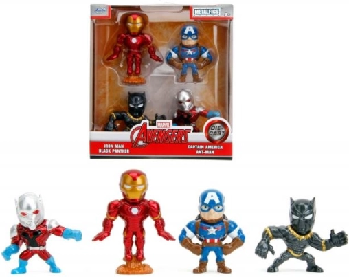 Zestaw metalowych figurek MARVEL AVENGERS 6 cm – 4 szt.