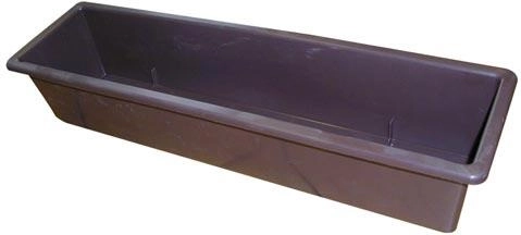 Plastowa skrzynka na kwiaty 50 cm brązowa