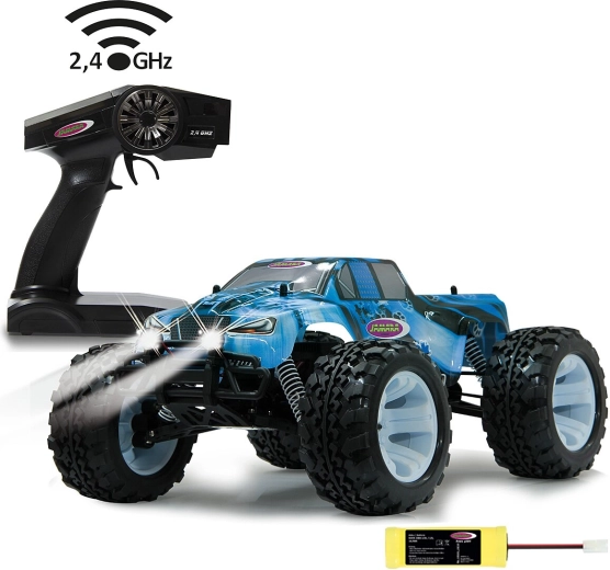 JAMARA Ice Tiger elektryczny monster truck RC 4WD 1:10 z oświetleniem LED