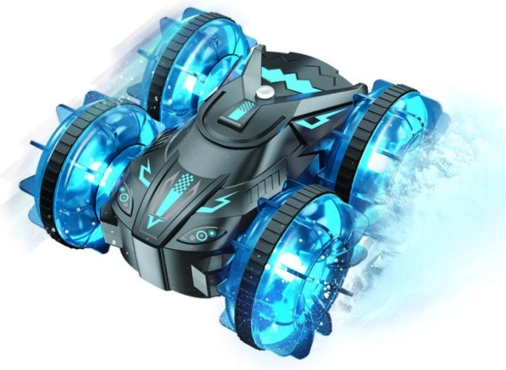 Drivero RC amfibia off-road – niebieski samochód zdalnie sterowany do wody i terenu