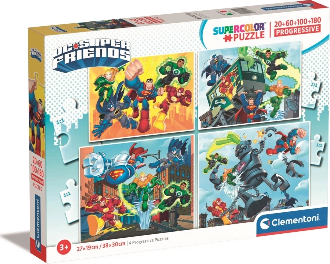Puzzle DC Super Friends 4w1 dla dzieci