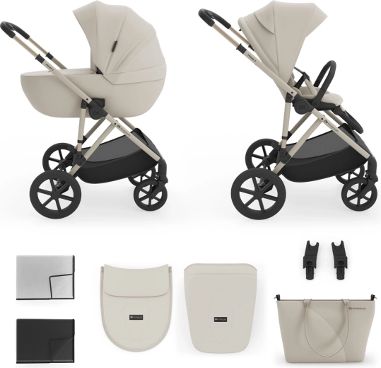 Kinderkraft wózek wielofunkcyjny 2w1 Prime 3 sand dune
