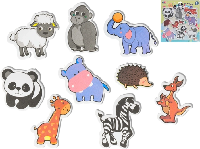 Piankowe zwierzątka do wanny – zestaw morskich motywów 9 szt.