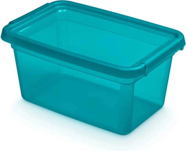 Basestore pudełko do przechowywania z pokrywką i klipsami Ocean 4,5 l