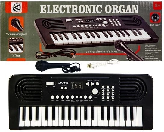 Dziecięce organy (keyboard) z mikrofonem - 1 sztuka