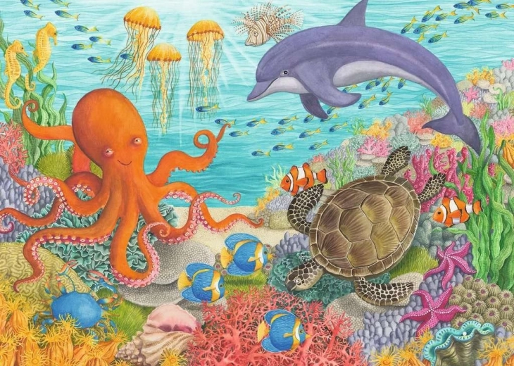 Puzzle Przyjaciele z oceanu 35 elementów RAVENSBURGER