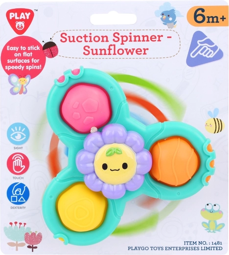 Playgo przyssawkowy spinner słonecznik