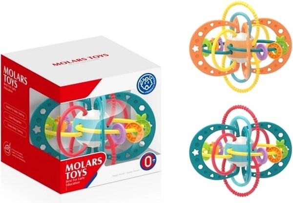 zabawka dla niemowląt grzechotka i przeplatanka