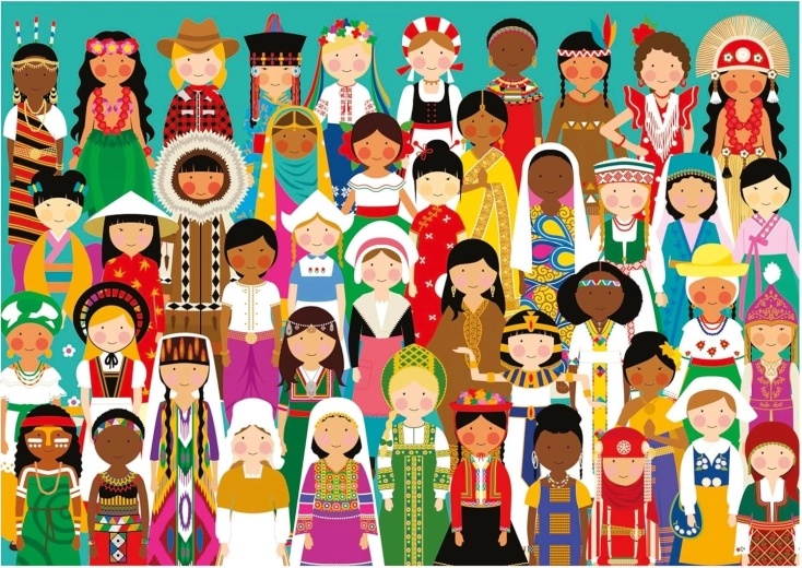 Educa puzzle Dziewczynki świata 300 elementów