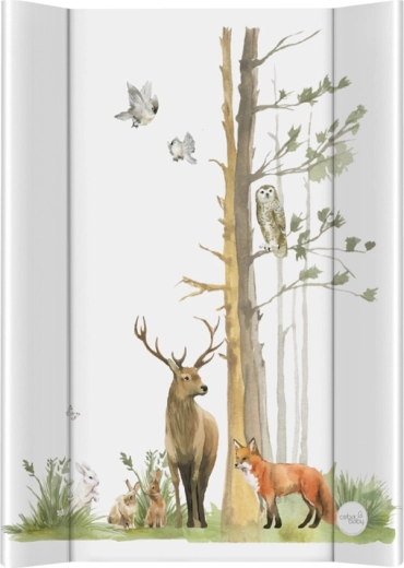 Ceba Baby przewijak na łóżeczko Basic Woodland 50 × 70 cm ze sztywną płytą