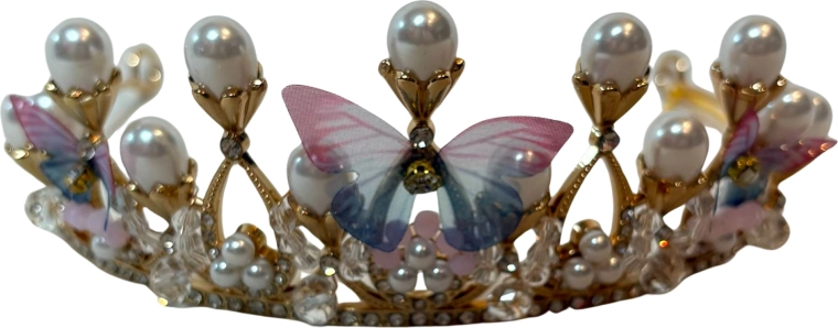 Różowa opaska Butterfly Crown dla dziewczynek