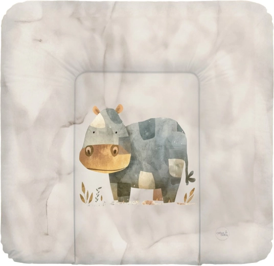Ceba Baby miękka mata do przewijania Basic Cosy Hippo 75 × 72 cm