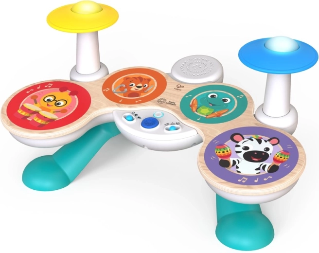Baby Einstein x Hape interaktywne bębny Together in Tune Magic Touch dla dzieci od 12 miesięcy