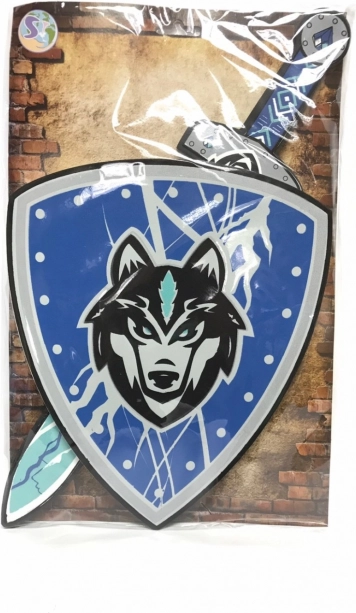 Piankowy miecz i tarcza lis dla dzieci