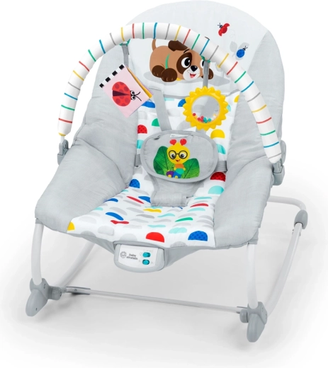 Baby Einstein wibrujące muzyczne leżaczko Dean's Discovery Spot 0m+, do 18 kg