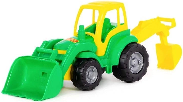 Traktor Šampión z przednią łopatą i łyżką