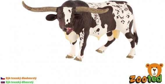 Model Teksaskiego długorogiego byka 15 cm