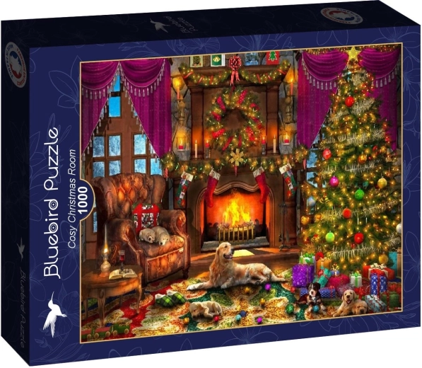Puzzle Bluebird „Przytulny świąteczny pokój” 1000 elementów