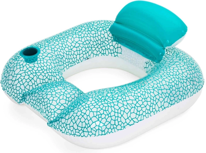 Nadmuchiwany fotel na wodę niebieski Bestway 102 × 94 cm