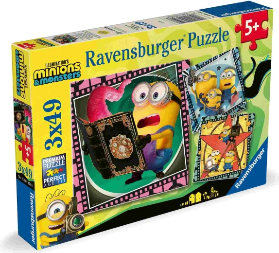 Puzzle Minionki 3, 3 × 49 elementów