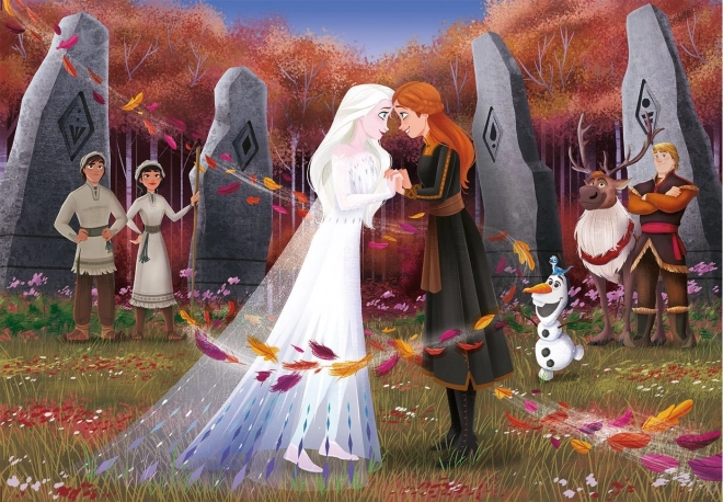 Clementoni puzzle Kraina Lodu 2 – siostry, 104 elementy