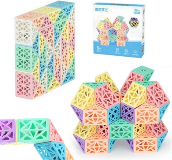 Kreatywne ażurowe puzzle w pudełku – 36 elementów