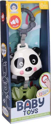 Grająca panda do zawieszenia 29 cm - 1 sztuka