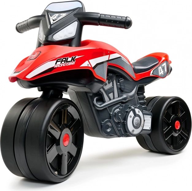 Czerwona dziecięca motorka FALK Racing Team dla dzieci od 1 roku