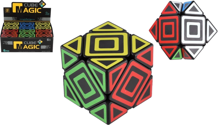 Plastowa logiczna łamigłówka kostka 5,5 cm