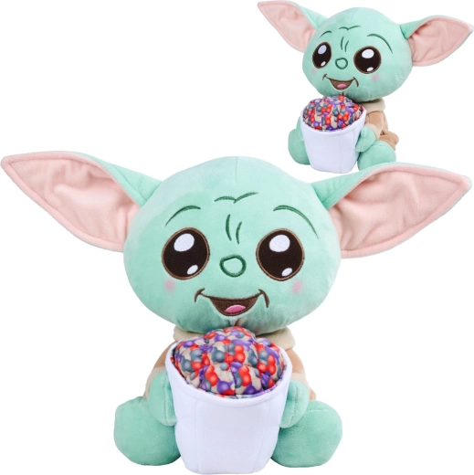 Maskotka pluszowa Grogu z popcornem 25 cm – STAR WARS The Mandalorian, Simba