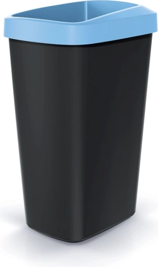 Kosz na śmieci 45 l z jasnoniebieską ramką COMPACTA Q