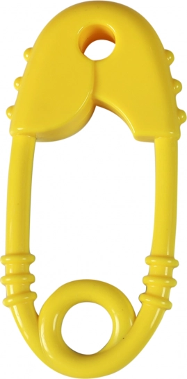 Grzechotka i gryzak w kształcie agrafki dla niemowląt