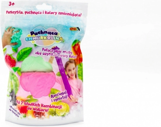 Mrakoplaś z zapachem 1 opakowanie, seria 4, Mix kolorów (2x30 g) Różowy + zielony (malinowy)