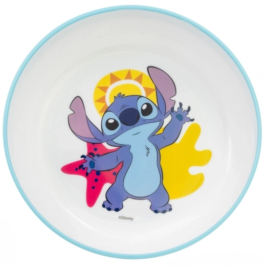 Dziecięca miska z antypoślizgiem DISNEY STITCH, bez BPA, do mikrofali