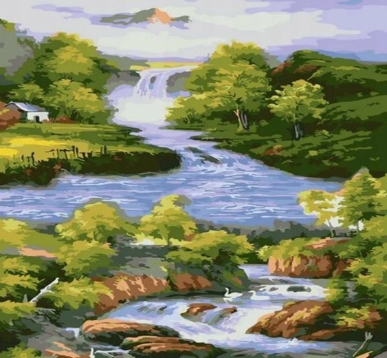 Norimpex malowanie po numerach Rzeka 40 × 50 cm