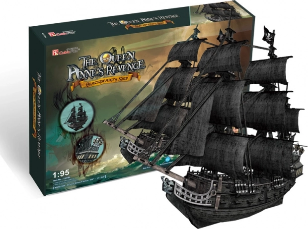 3D puzzle Żaglowiec Queen Anne's Revenge od CubicFun