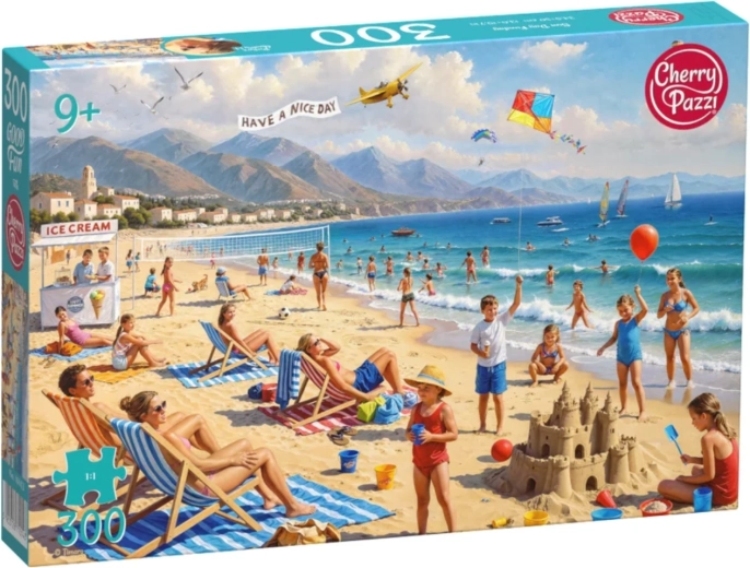 Puzzle Cherry Pazzi Słoneczny dzień na plaży, 300 elementów